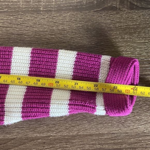 Womens Talbot SHAKER STITCH SWEATER - VARIEGATED STRIPESmall Petite - Picture 8 of 10